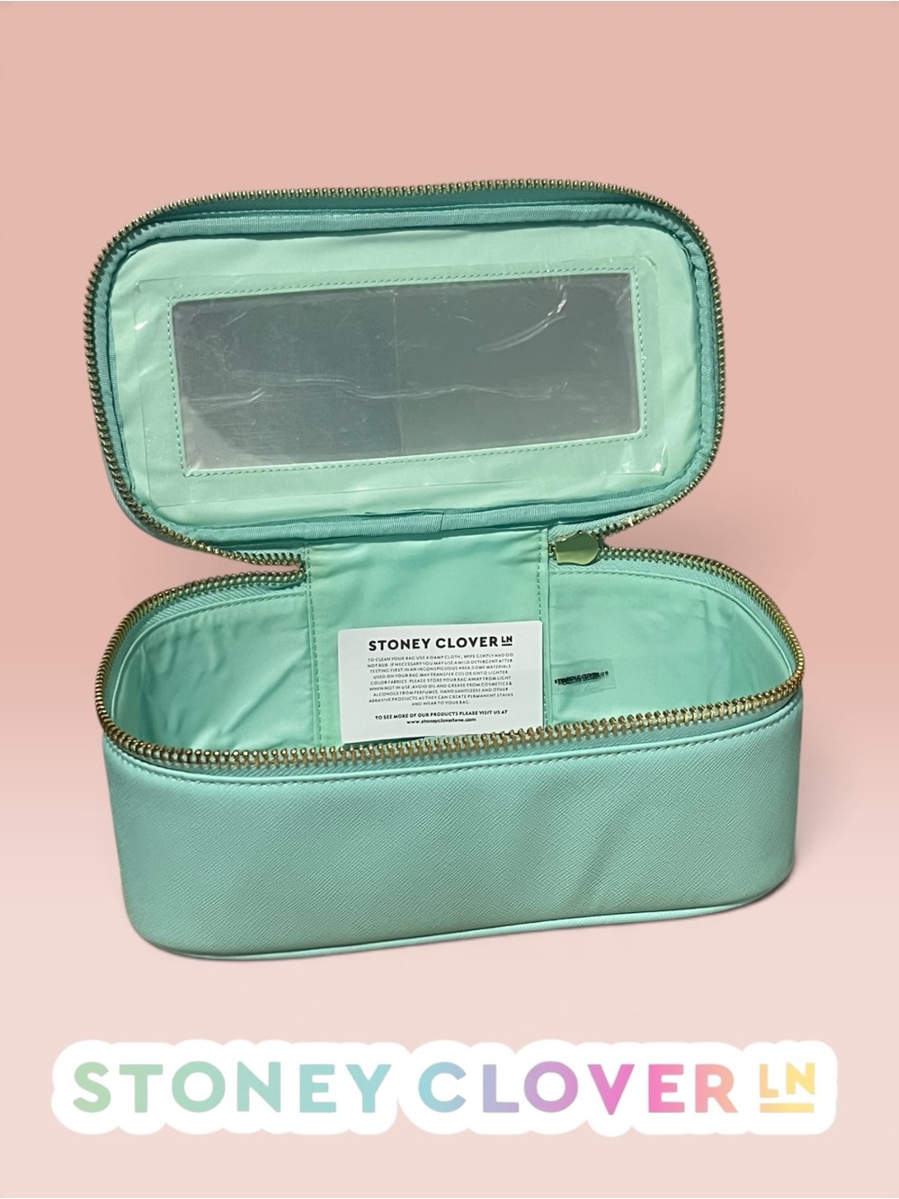 NWT Stoney Clover Lane Textured Open Top Mirror Cotton Candy 🍭
